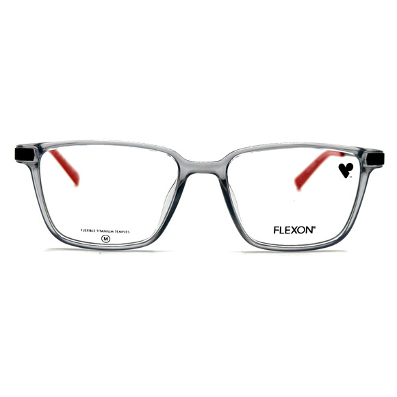 FLEXON J401417 CLEAR/RED EYEGLASSES SUNGLASSES FRAMES 49-16-130 - Picture 1 of 3